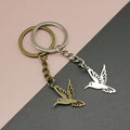 Metal Flying Bird Keychain Bag Charm view 1