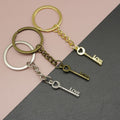 Metal Heart Lock And Key Keychain For Bag Charm view 1