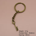 Metal Heart Lock And Key Keychain For Bag Charm view 2
