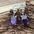 Luxury Floral Flower Drop Earrings For Women Designer Evening Dress Fashion Light Luxury Jewelry view 3