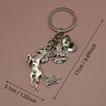 Zinc Alloy Western Cowboy Boots Hat Horseshoe Keychain Bag Charm view 2