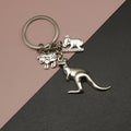 Zinc Alloy Australia Animal Koala Kangaroo Sheep Keychain Souvenir Gift view 1