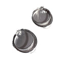 Light Luxury Alloy Double Layer Geometric Hoop Earrings With Silver Posts, Korean Minimalist Style view 5