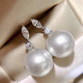 Marquise Imitation Pearl Drop Earrings For Women, Elegant Princess Dress Engagement Jewelry view 2