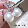 Marquise Imitation Pearl Drop Earrings For Women, Elegant Princess Dress Engagement Jewelry view 4