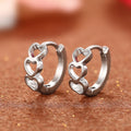 Hollow Heart Shape Earrings For Women, Sweet Chic Fashion Jewelry For Daily Styling view 1