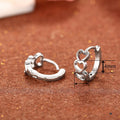 Hollow Heart Shape Earrings For Women, Sweet Chic Fashion Jewelry For Daily Styling view 4