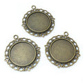25mm Zinc Alloy Charm Pendant No.427680 for DIY Necklace Bracelet Jewelry Making view 2