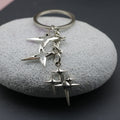 Metal Five Point Star Keychain Bag Charm view 3
