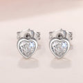 Colorful Heart Stud Earrings, Small Sweet Peach Heart Design Fashion Daily Jewelry view 5