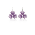 European American Colorful Enamel Hollow Flower Pearl Ear Hooks For Women, Light Luxury Pastoral Sweet Earrings view 5