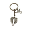 Zinc Alloy Angel Wings Keychain Elegant Bag Charm Gift view 5