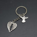 Zinc Alloy Angel Wings Keychain Elegant Bag Charm Gift view 3