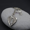 Zinc Alloy Angel Wings Keychain Elegant Bag Charm Gift view 4