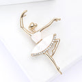 Alloy Dancing Girl Brooch For Women Suit Cardigan Decoration view 3