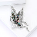 Alloy Abalone Shell Butterfly Brooch For Suit And Coat Decoration view 3