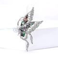 Alloy Abalone Shell Butterfly Brooch For Suit And Coat Decoration view 1