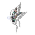 Alloy Abalone Shell Butterfly Brooch For Suit And Coat Decoration view 5