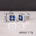 Light Luxury Geometric Stud Earrings For Women, Elegant Petite Fashion Design Ear Jewelry view 4