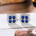 Light Luxury Geometric Stud Earrings For Women, Elegant Petite Fashion Design Ear Jewelry view 3