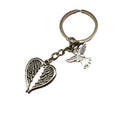 Zinc Alloy Angel Heart Wings Keychain Guardian Gift Key Ring view 5
