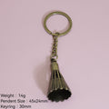 Zinc Alloy Badminton Keychain Sports Bag Charm Key Ring view 2