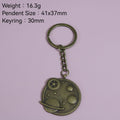 Zinc Alloy Gear Keychain Minimalist Car Key Ring Gift view 2
