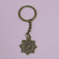 Metal Hollow Snowflake Keychain Bag Charm view 6