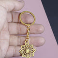 Metal Hollow Snowflake Keychain Bag Charm view 4