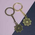 Metal Hollow Snowflake Keychain Bag Charm view 1