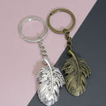 Metal Hollow Feather Keychain Boho Bag Charm Gift view 1