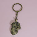 Metal Hollow Feather Keychain Boho Bag Charm Gift view 6