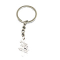 Zinc Alloy Minimal Street Sign Keychain Bag Charm Gift view 5