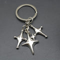 Zinc Alloy Star Shape Keychain Bag Charm Gift view 3