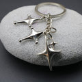 Zinc Alloy Star Shape Keychain Bag Charm Gift view 2