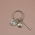 Metal Baseball Bat Glove Keychain Sports Gift view 6
