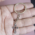 Zinc Alloy Cross Keychain For Bag Charm Gift view 3