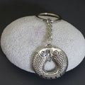 Zinc Alloy Simple Double Fish Keychain Key Ring Gift view 3