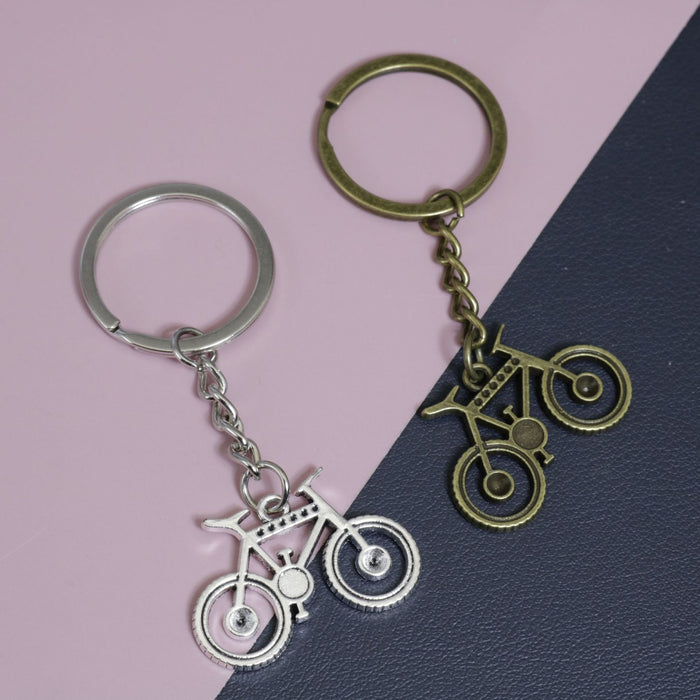Metal Bicycle Keychain Bag Charm – Antique Copper