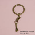 Zinc Alloy Wrench Tool Keychain Hardware Key Ring Gift view 2