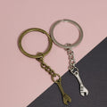 Zinc Alloy Wrench Tool Keychain Hardware Key Ring Gift view 1
