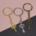 Zinc Alloy Unlocking Key Shape Keychain Car Key Ring view 1