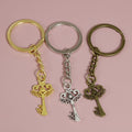 Zinc Alloy Unlocking Key Shape Keychain Car Key Ring view 3