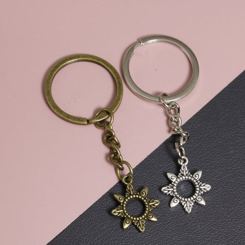 Zinc Alloy Sun Pendant Keychain Celestial Bag Charm Gift