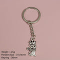 Metal Crown Cat Keychain Bag Charm Gift view 2
