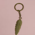 Zinc Alloy Minimalist Feather Keychain Bag Charm Gift (6215) view 6