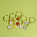 Zinc Alloy Maple Leaf Letter Keychain Bag Charm view 1