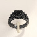 New Inlaid Zircon Couple Rings For Women, Light Luxury Wedding Banquet Fashion Jewelry view 3