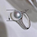 Women's Faux Pearl Luxury Ring With Zircon, Princess Fairy Style Fashion Jewelry view 4