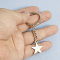 Metal Simple Star Keychain Bag Charm Gift view 4